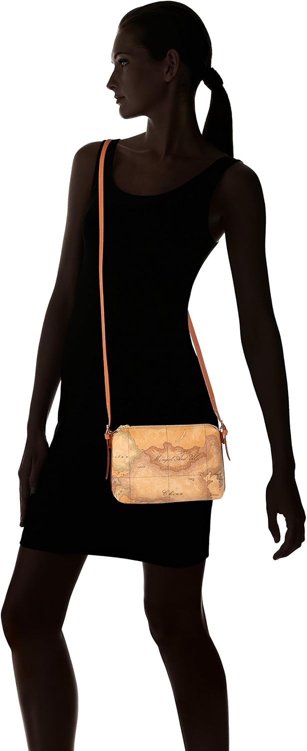 ALVIERO MARTINI DONNA Borsa Mini A Tracolla Geo Classic Naturale Mod. D027 6000 6x15x21 centimeters