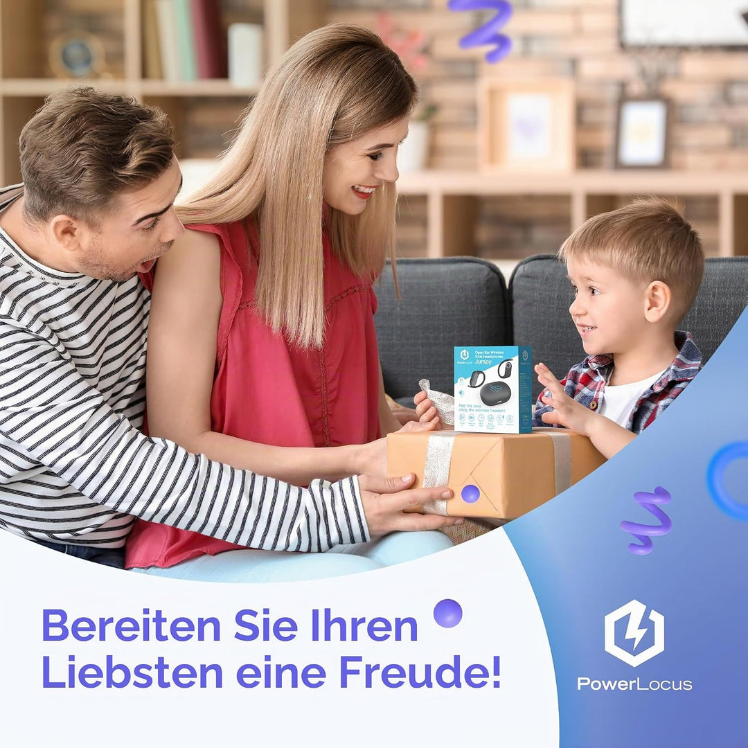 PowerLocus Jumpy Kabellose Bluetooth-Ohrhörer für Kinder