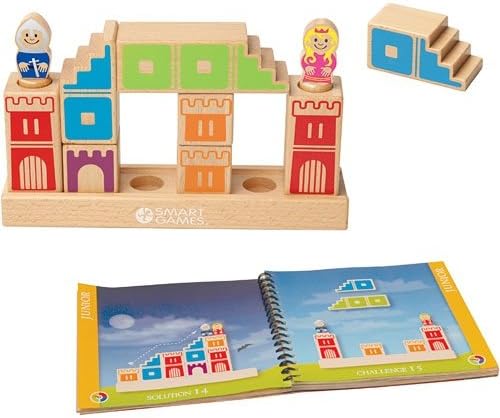 smart games - Camelot Jr, Preschool Puzzle Game with 48 Challenges, 4-9 Years, 24 x 6 x 24 cm (LxWxH