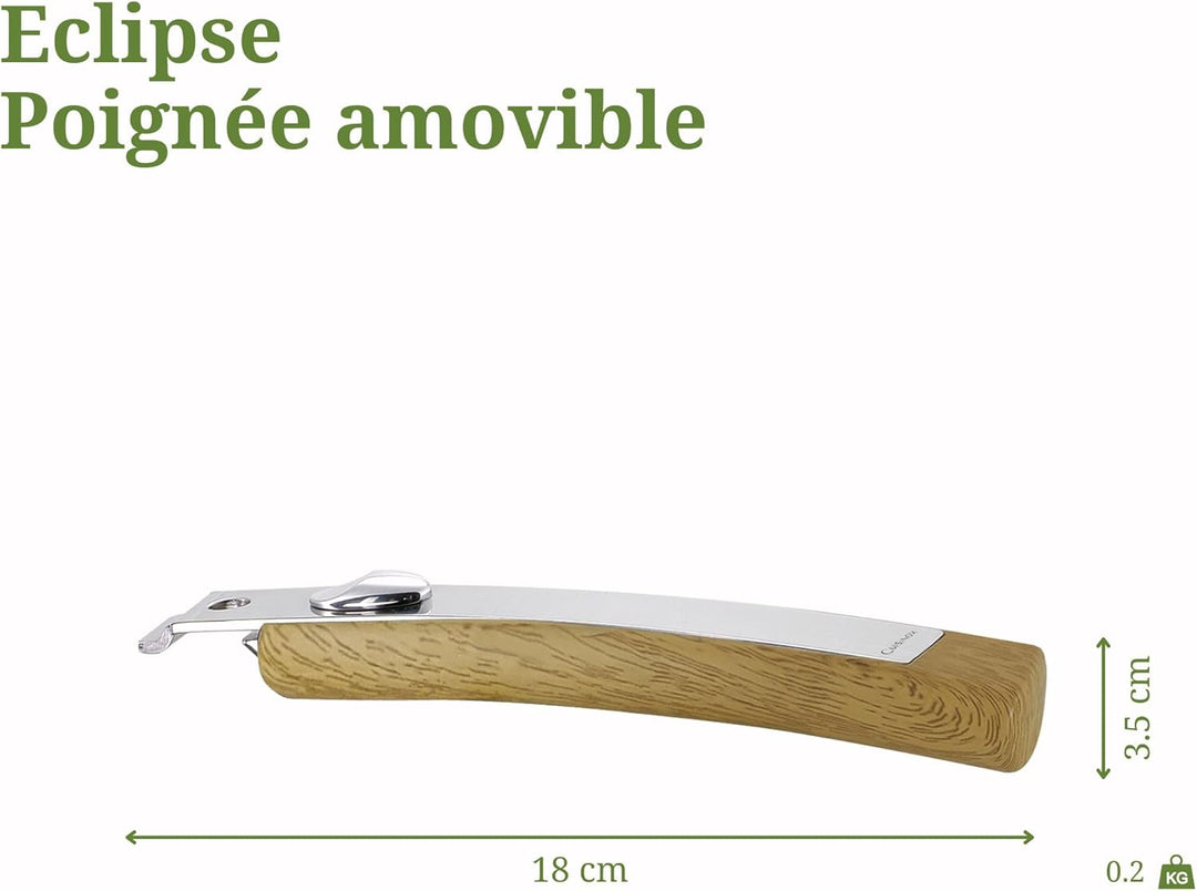 Cuisinox - Eclipse - Wok 28 cm aus Edelstahl - verkapselter Boden - für alle Herdarten einschliessli