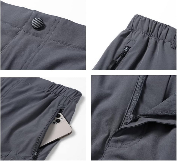 Tansozer Kurze Hosen Herren Sommer Schnelltrocknend Wanderhose Kurz Stretch Cargo Bermuda Sporthose