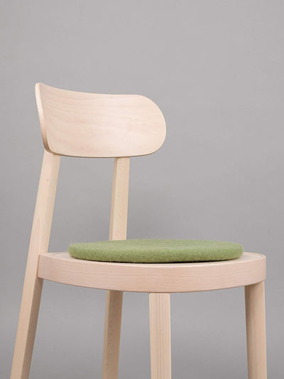 myfelt Flache Filz Sitzauflage, Filz Stuhlauflage - Kaspar - rund, Ø 36 cm, Dunkelgrün, Dunkelgrün