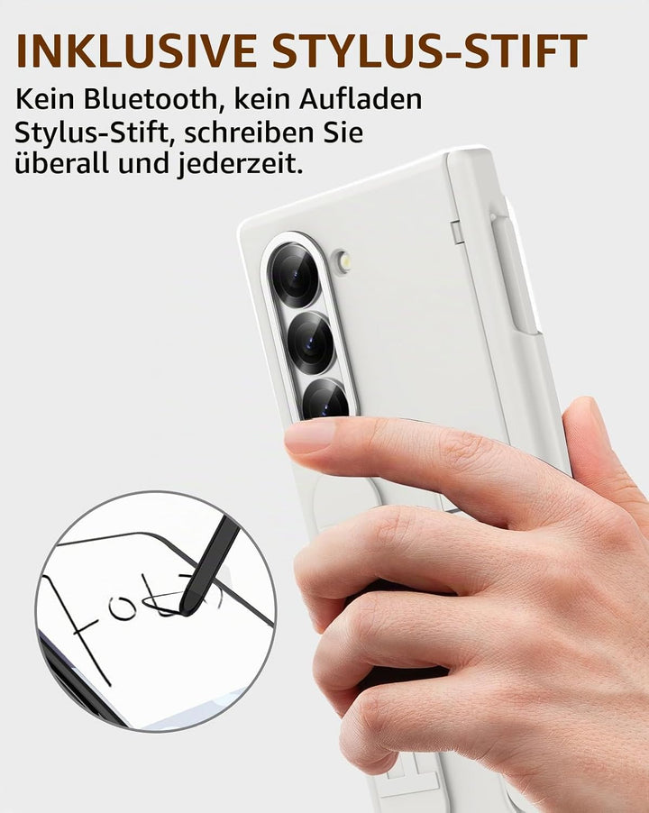 NINKI für Samsung Galaxy Z fold 7 Case mit Stift, Samsung Galaxy Z fold 7 hülle mit Displayschutz un