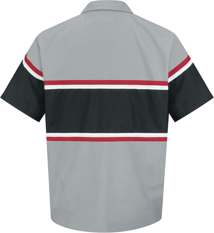 Red Kap Herren Men's Industrial Work Shirt, Regular Fit, Short Sleeve Button-Down-Arbeitshemd (1er P