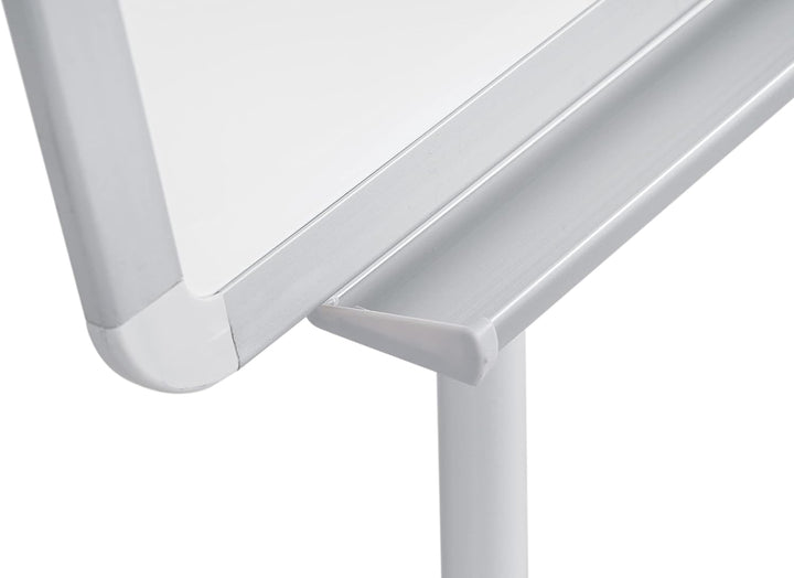 Bi-Office Dreibein Flipchart Grau, nicht-magnetisch, mit Stifteablage a1 ohne Arme, a1 ohne Arme