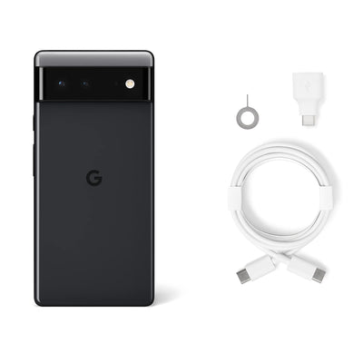 Google Pixel 6 – UK Modell (128 GB, 8 GB RAM) Dual SIM, Stormy Black (Renewed)