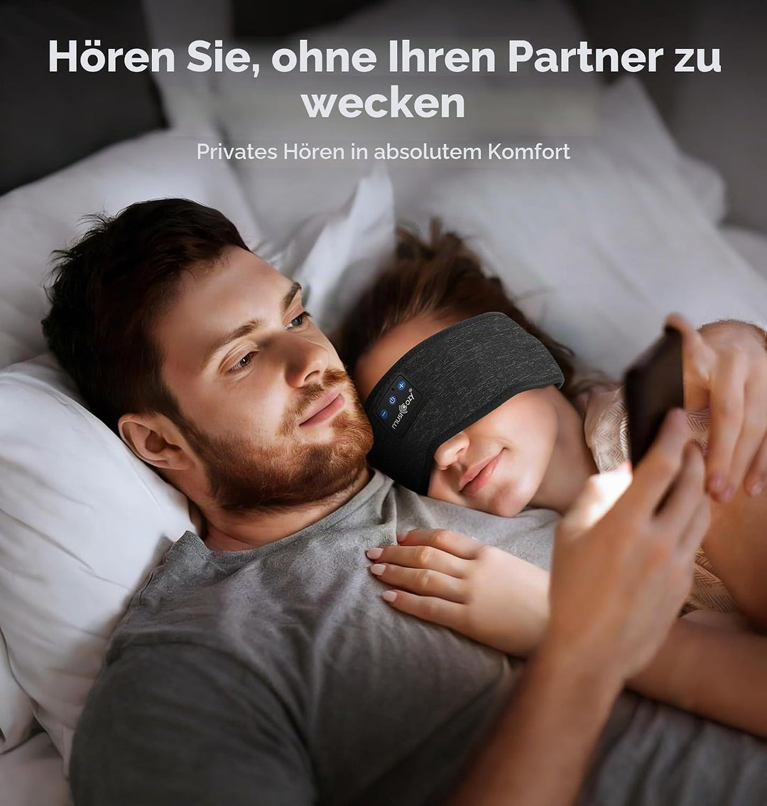 Schlafkopfhörer Bluetooth,Schlaf Kopfhörer Kabellose 5.2 Kopfhor Stirnband Schlafstirnband Sportskop