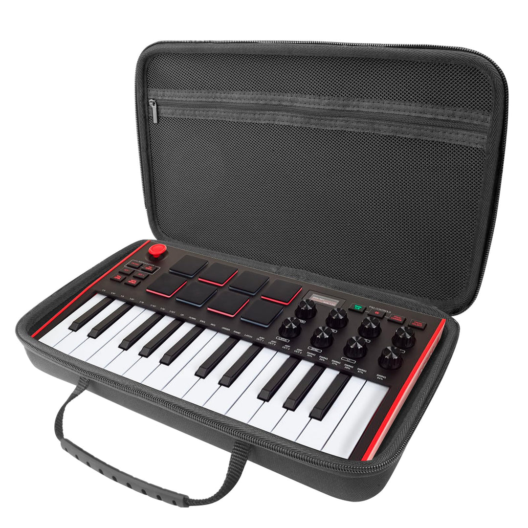 Musiin Hartschale für AKAI Professional MPK Mini MK3 MIDI Controller Cover Black, Black
