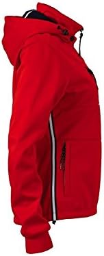 James+Nicholson Ladies Softshelljacke maritim JN1077 S,Red/Navy/White