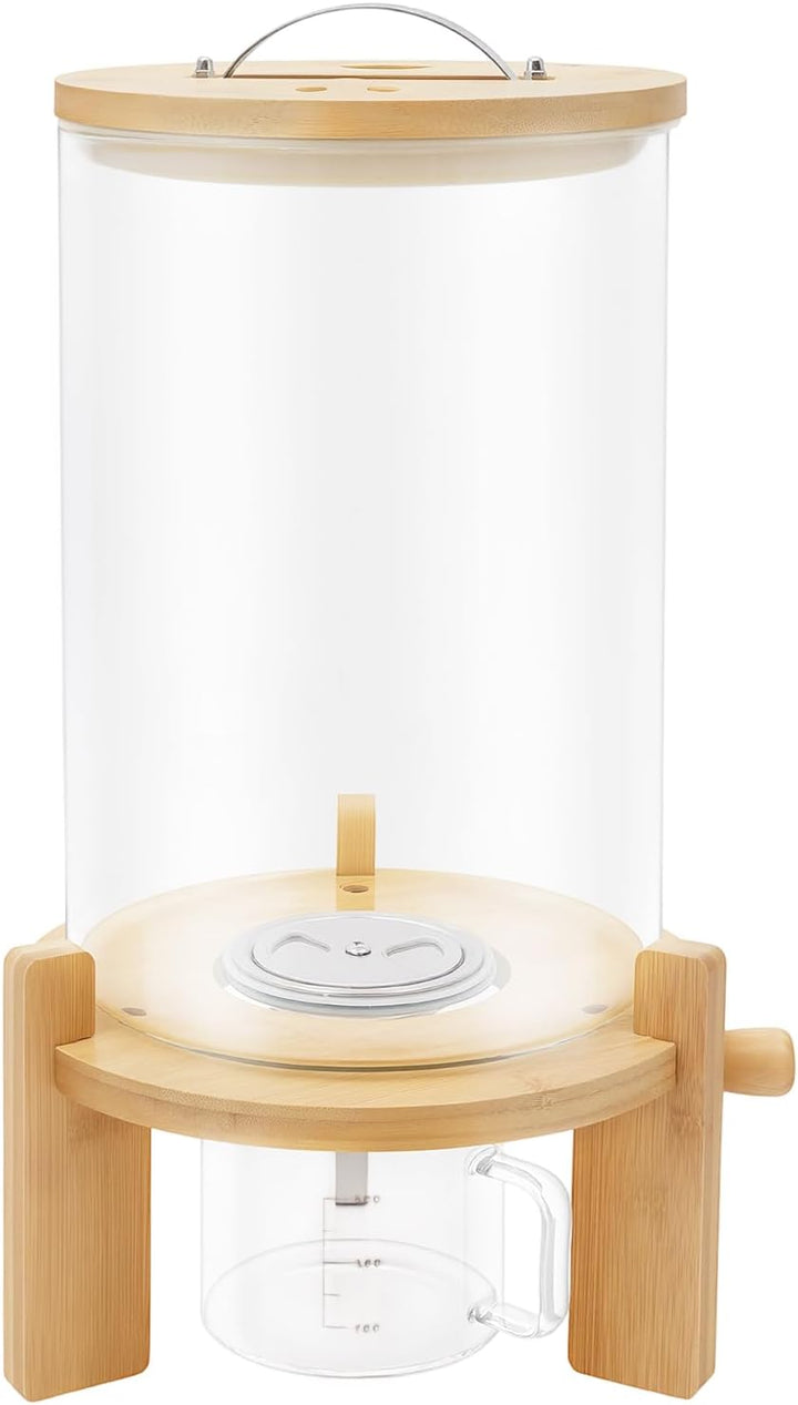 7,5L Reisspender, Haferflocken Vorratstank, Glaskornbehälter, Cerealienspender, Glas Lagertank Topf,