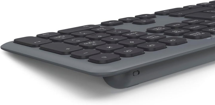 Multi-Device-Tastatur-Maus-Set WKM-550, kabellos, Funk/BT, SW, QWERTZ DE Tastatur-Maus-Set Schwarz,