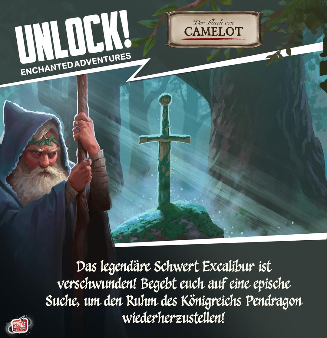 Asmodee, Unlock! Enchanted Adventures, Space Cowboys, Familienspiel, 1-6 Spieler, 10+ Jahre, 60-75 M