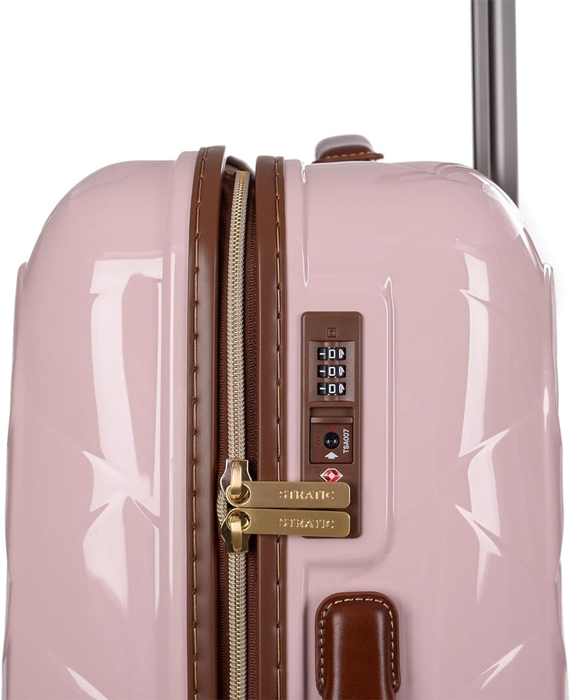 Stratic Leather & More 4-Rollen Trolley 65 cm Rose 60 cm, Rose 60 cm