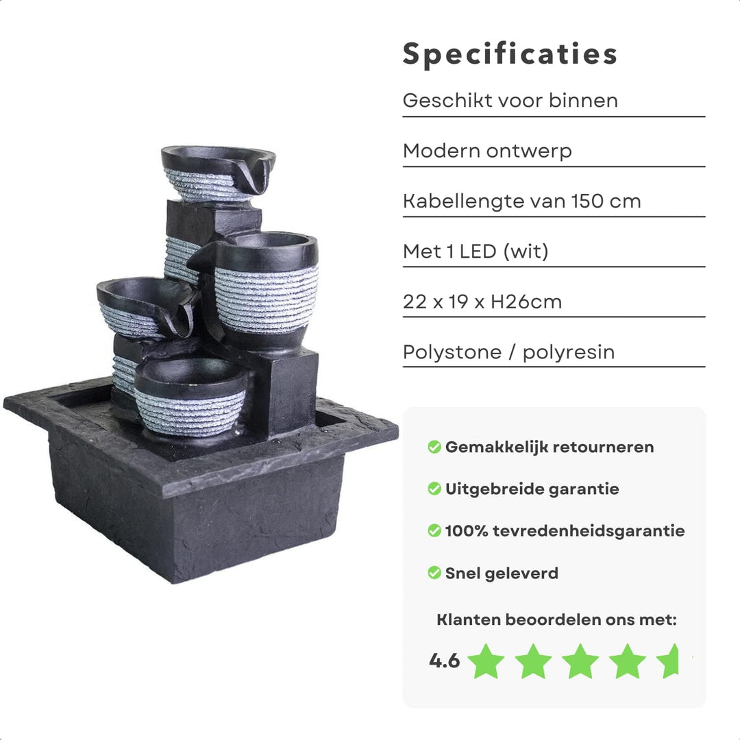Waterfontein LED - modern (DSS-DS43929)