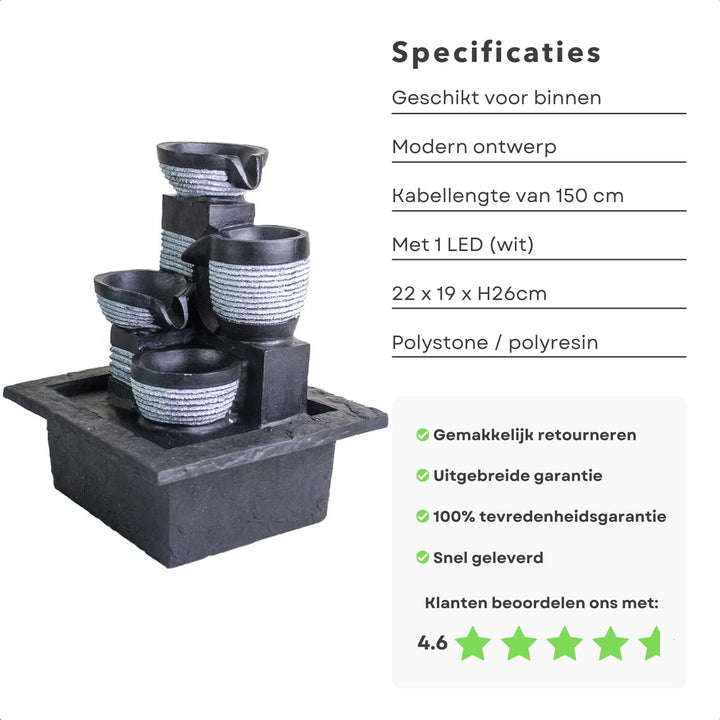 Waterfontein LED - modern (DSS-DS43929)