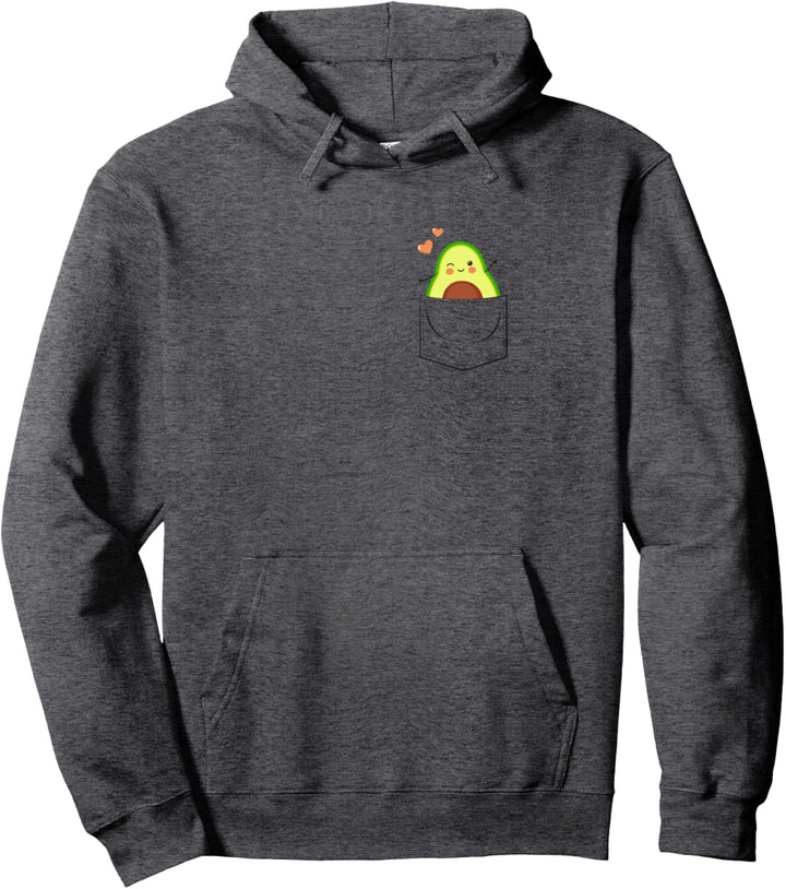 Avocado in Brusttasche - Veganer Vegetarier Humor Avocado Pullover Hoodie