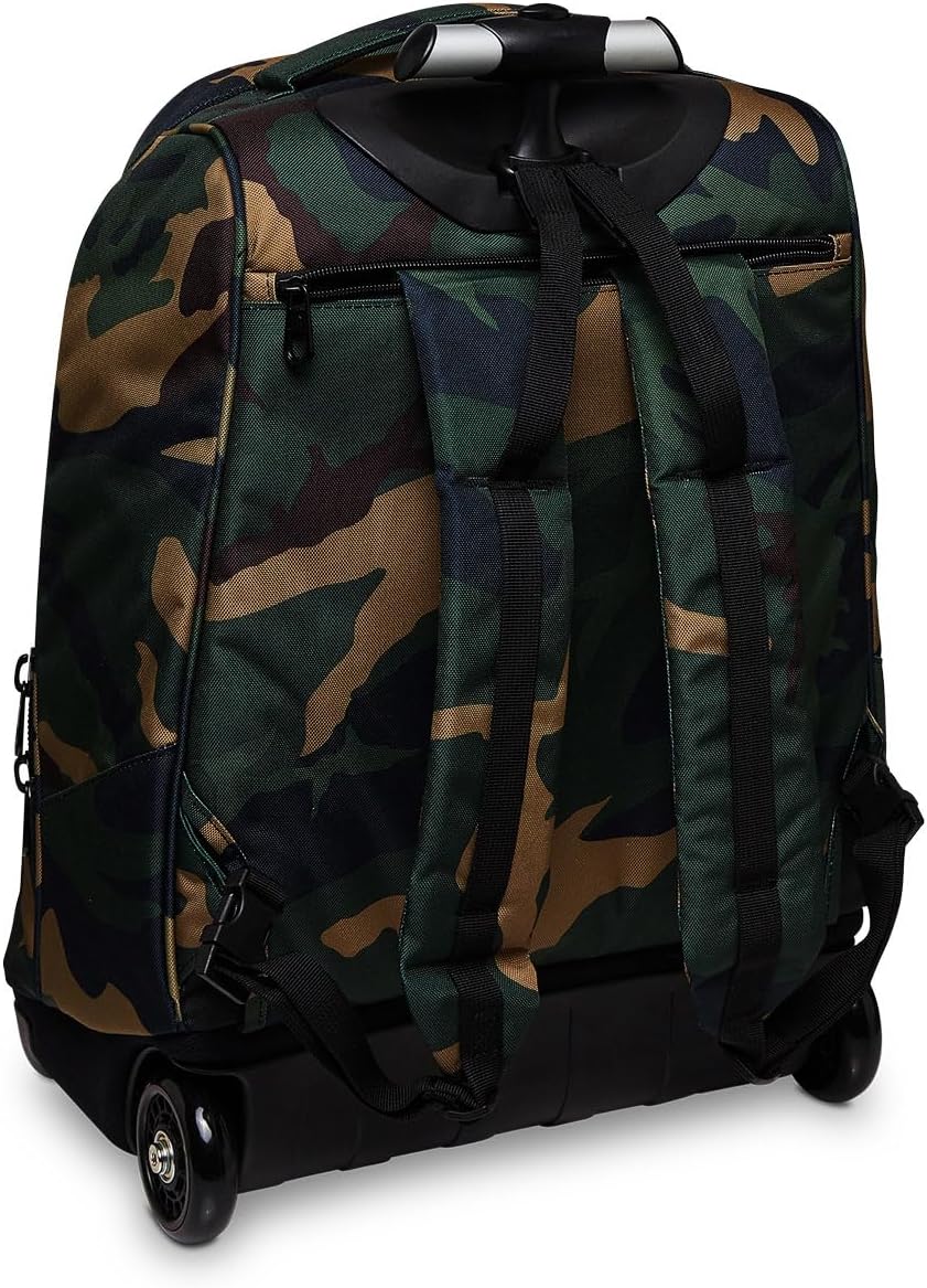Invicta Trolley, 2 in 1, Schulranzen mit Rollen, Rucksack mit Trolleyfunktion für Schule, Reisen, Mä