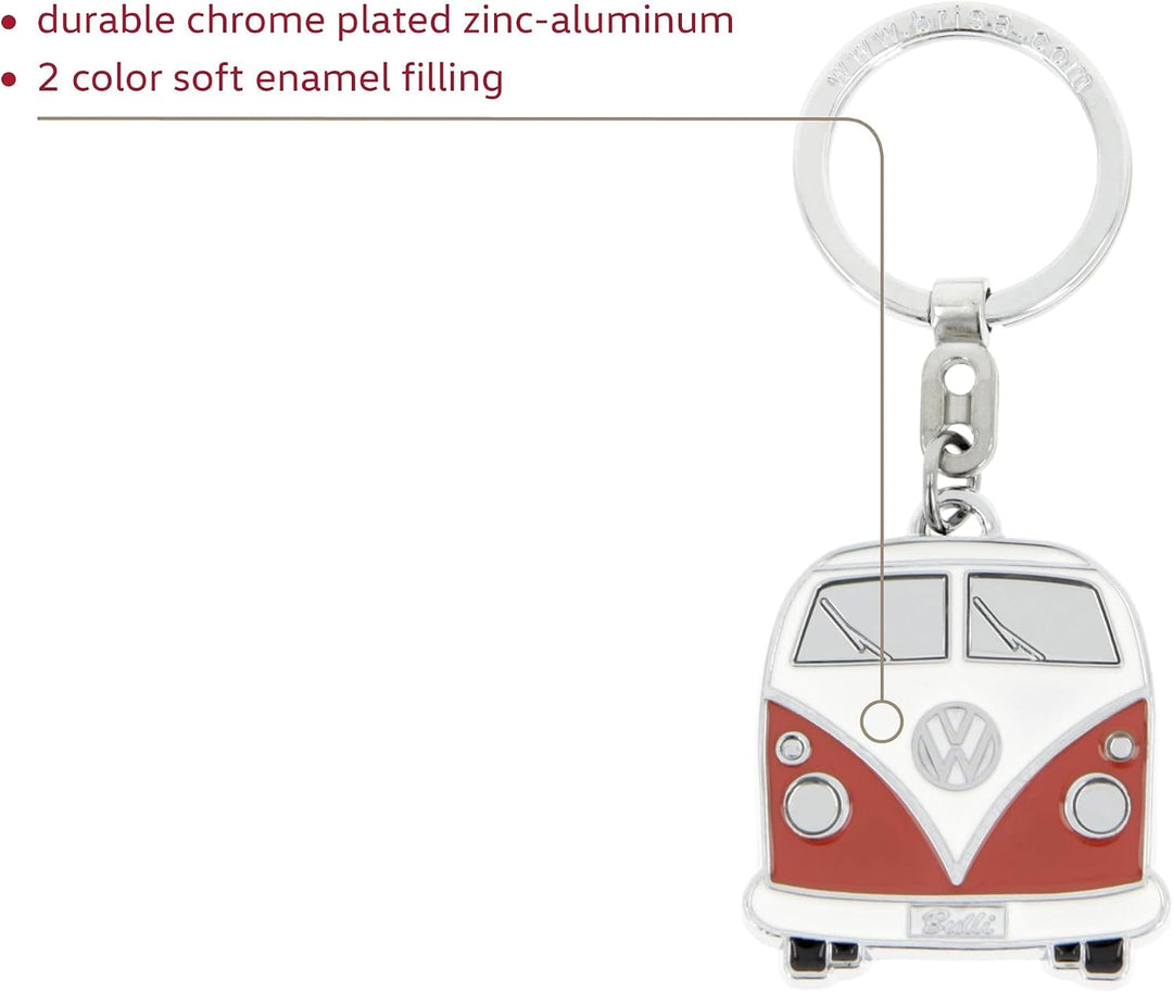 BRISA VW Collection - Volkswagen Emaillierter Metall Schlüssel-Anhänger-Ring Schlüsselbund-Accessoir