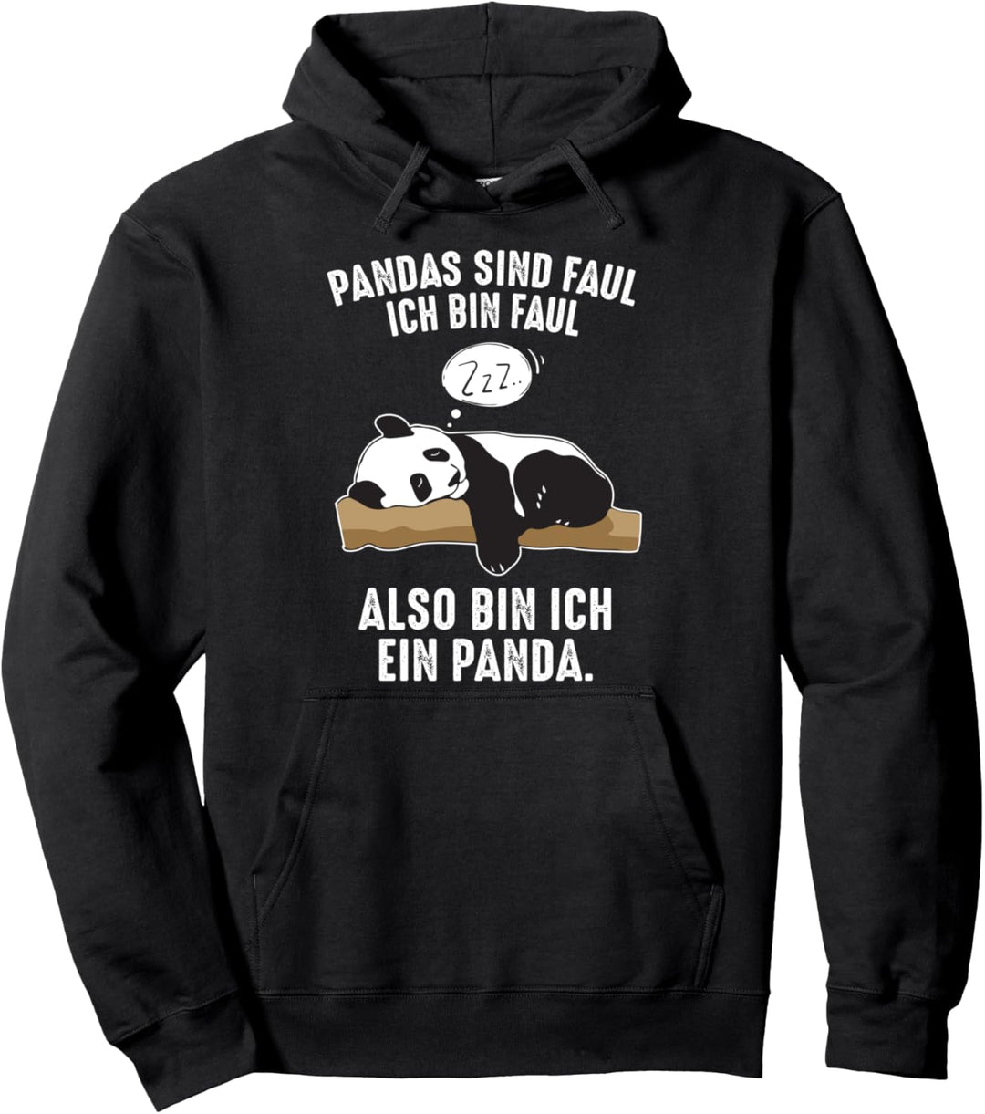 Lustiges Panda Bär Faulenzer Ich bin ein Panda Geschenk Pullover Hoodie