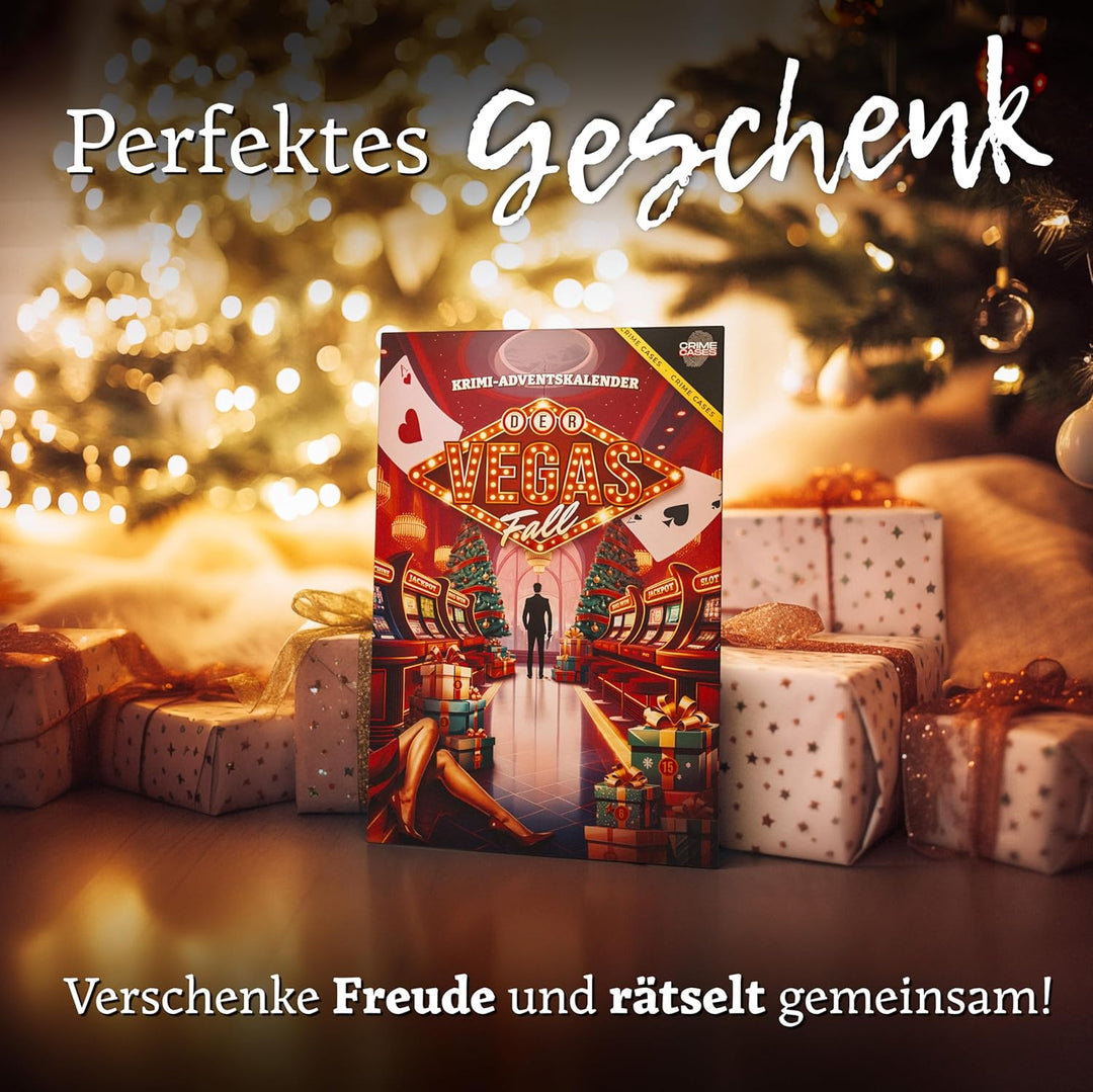 Rätsel Adventskalender 2025 "Der Vegas Fall" I Krimi Escape Adventskalender für Erwachsene I 24 span
