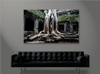 islandburner Bild Bilder auf Leinwand Tempel Buddha 1p Feng Shui XXL Poster Leinwandbild Wandbild De