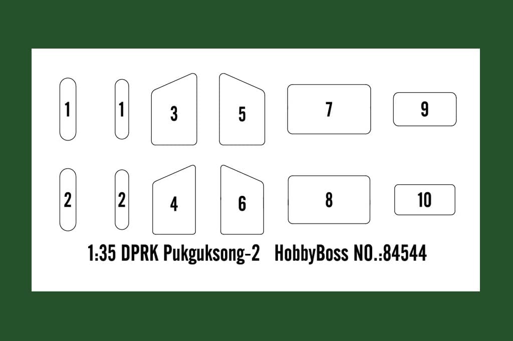 Hobby Boss 084544 1/35 Pukguksong 2 Plastikmodellbausatz, Mehrfarbig
