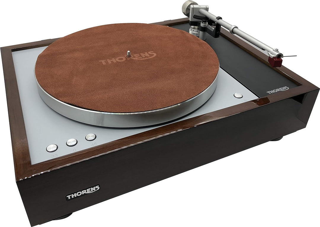 Thorens Leder Auflagematte braun
