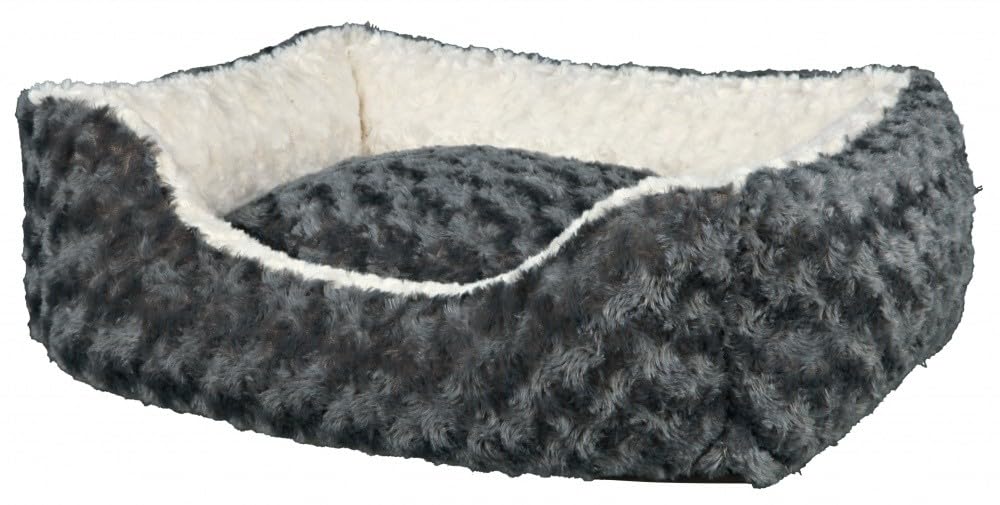 Trixie Kuschelbett Kaline 65 x 50 cm grau/Creme Grau/creme 65 x 50 cm (Pack of 1), Grau/creme 65 x 5