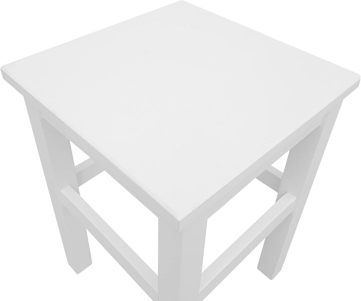 Erst-Holz Holzhocker Massivholzsitz ohne Lehne in Kiefer massiv Natur oder weiss V-90.71-41, Holzart