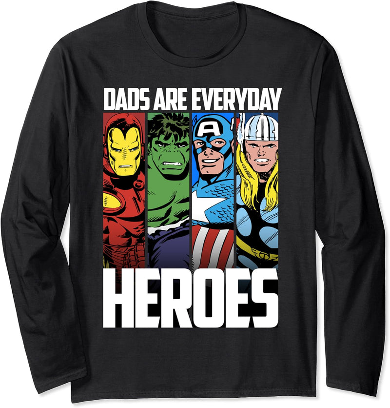 Marvel Avengers Vatertag Everyday Heroes Langarmshirt