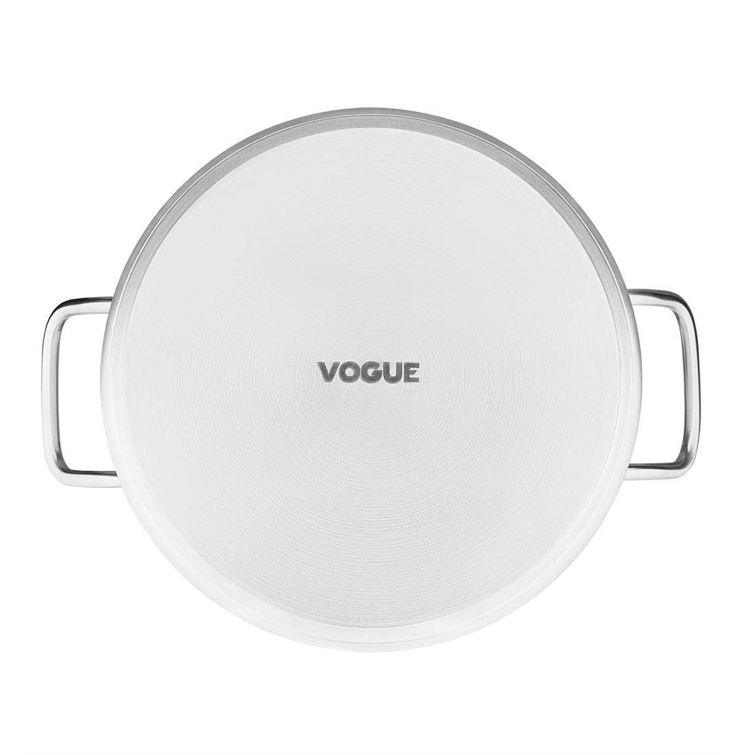 Vogue tiefer Suppentopf 10,5L 240(d)mm x 240mm/9.5"(dia)., 240(d)mm x 240mm/9.5"(dia).