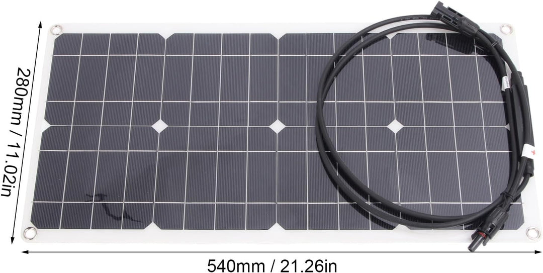 25 W 16 V flexibles Solarpanel monokristallines PV Modul Ladegerät für RV Marine Rooftop Farm Batter