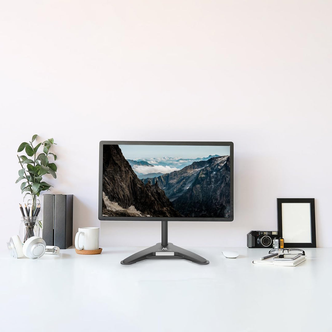 Maclean MC-987 Monitorständer für 13-27" Zoll Bildschirm, Monitorhalterung, Halterung Standfuss, Fre