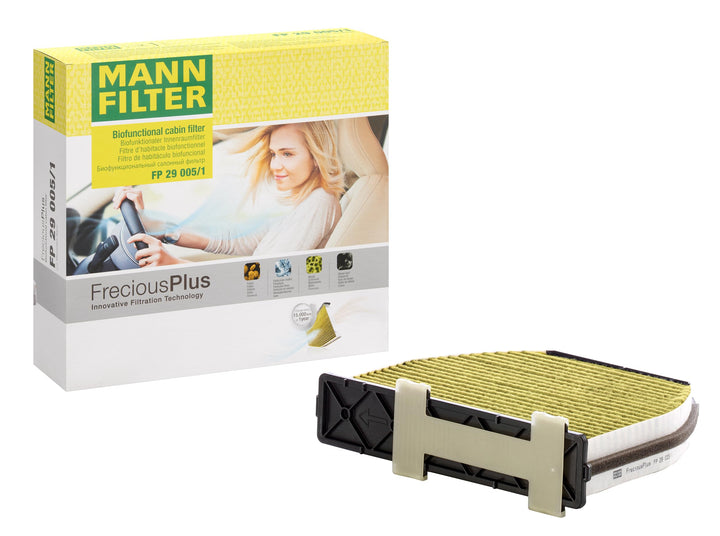 MANN-FILTER FP 29 005/1 Innenraumfilter – FreciousPlus Biofunktionaler Pollenfilter für Rechtslenker