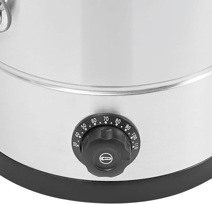 Cutycaty 8L/10L/12L/15L Wachsschmelzer für Kerzen 1800W Elektrischer Wachsschmelzofen aus Edelstahl