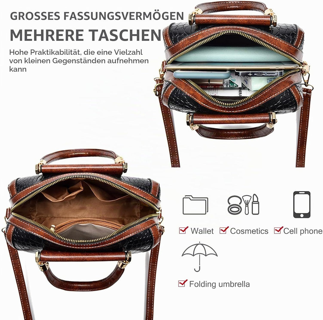 NICOLE &amp; DORIS Handtasche Damen Designer Umhängetasche Mode Schultertaschen PU Leder Satchel Handtas