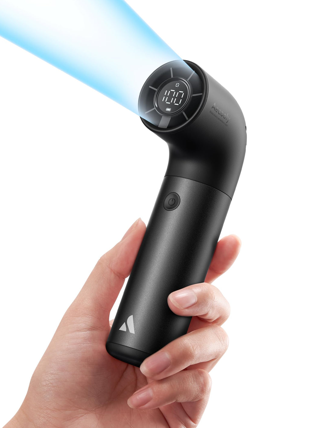 Aecooly Tragbarer Handventilator, Leistungsstarker Turbo-Lüfter mit 19000 U/min, Aero Pro, Bis zu 15