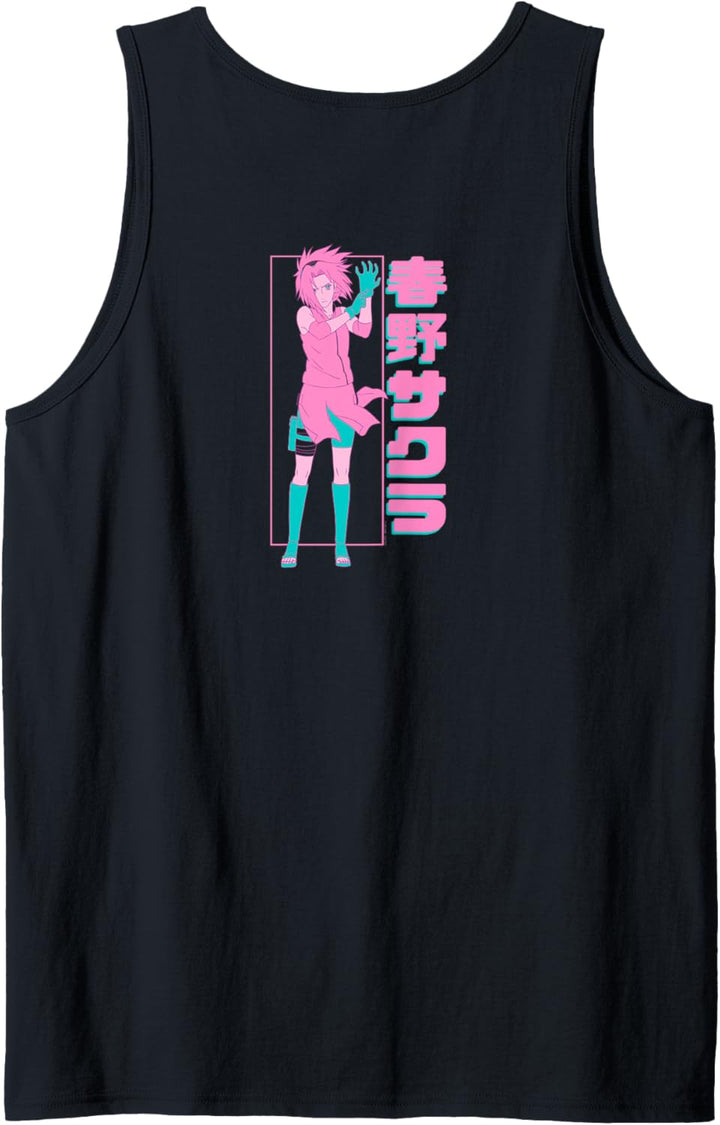 Naruto Shippuden Pink und Blaugrün Sakura Tank Top