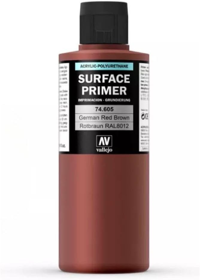 Vallejo VJ74605 74605 Rot-Braun, 200 ml Deutsch Rotbraun, Deutsch Rotbraun