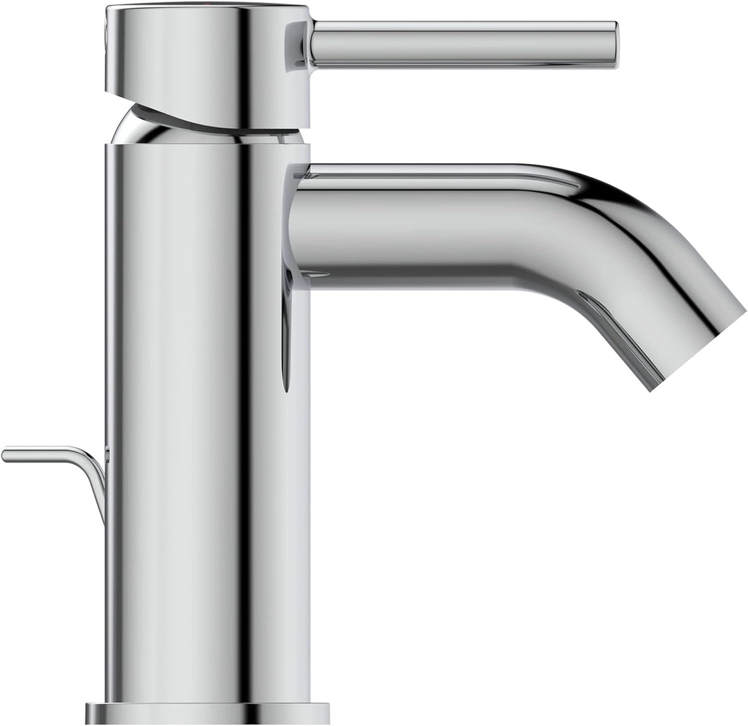Ideal Standard BC193AA Ceraline Waschtischarmatur mit Push-Open Ventil mit Ablaufgarnitur
