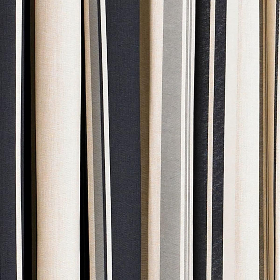 Ringösen Vorhänge Broadway Gestreift - Black, 168cm x 183cm Marine 66x72 (168x183cm), Marine 66x72 (