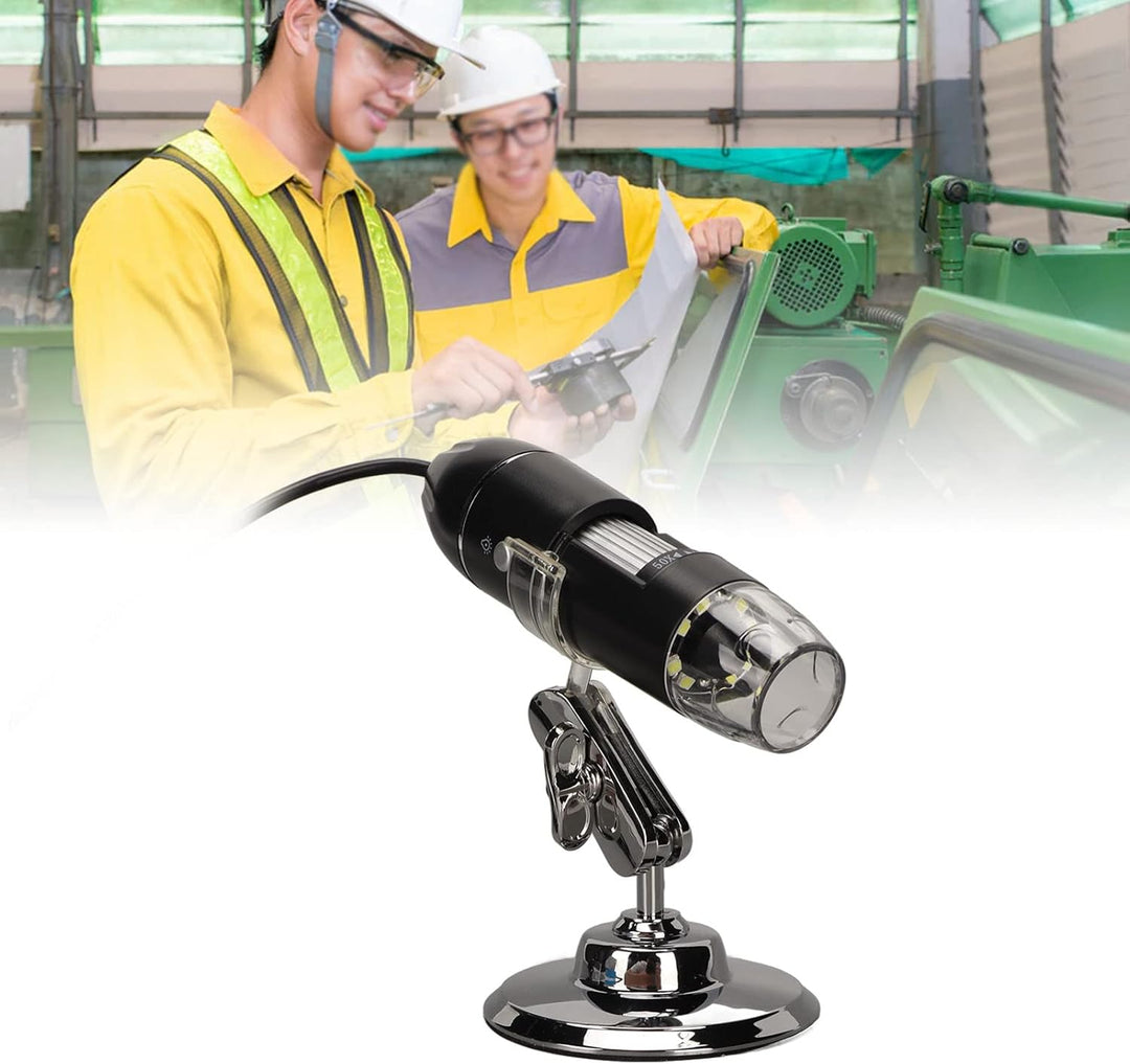 Digitales Mikroskop, 1600-fache Vergrösserung der HD-Auflösung, Tragbares Handmikroskop, 8 LED-Leuch