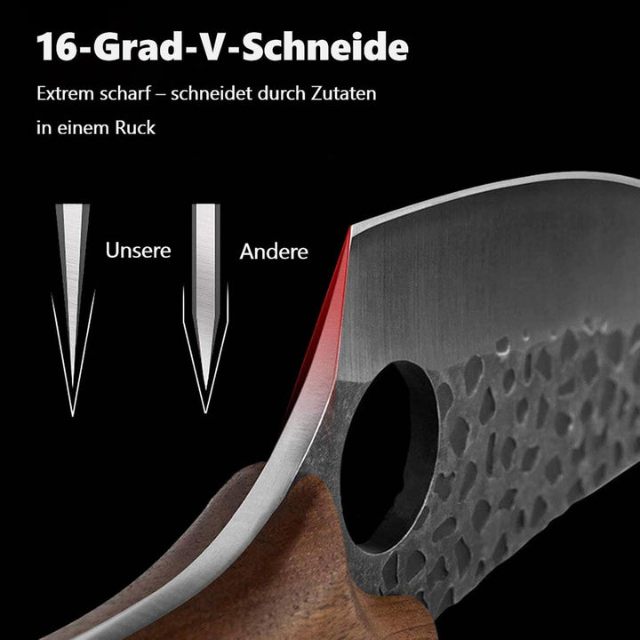 Küchenmesser für alle Zwecke, Handgemachte Huusk-Messer Japan Original, Japanisches Kochmesser Profi