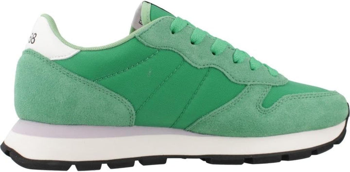 SUN68 Damen Ally Solid NylonSneaker 36 EU Verde Prato, 36 EU Verde Prato