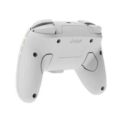 PDP Official Afterglow Wave Wireless Controller Nintendo Switch - White Prismatic White, Prismatic W