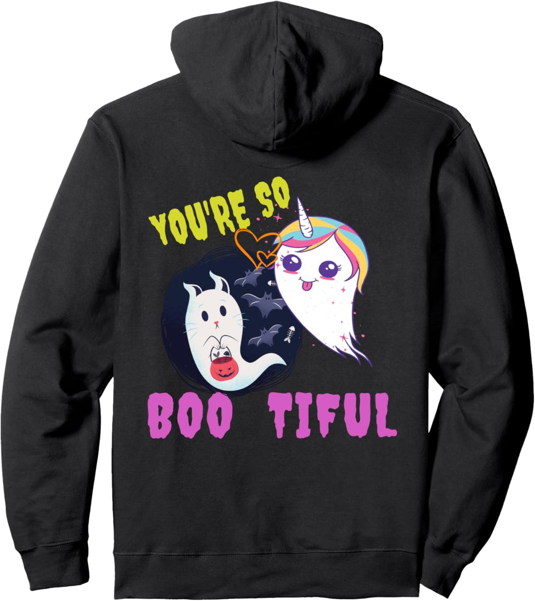 You're So BOO TIFUL Geist Einhorn Katze Fledermaus Halloween Pullover Hoodie