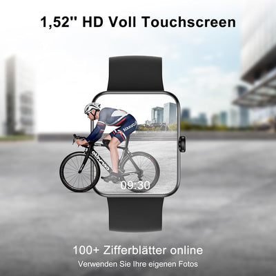 Blackview Smartwatch Herren Damen Fitnessuhr, 1,52'' Smart Watch, Armbanduhr mit Pulsmesser Schlafmo