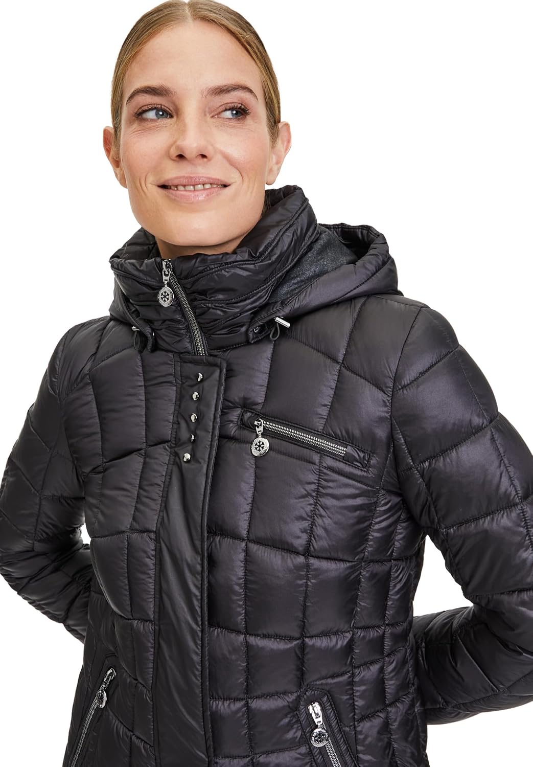 Gil Bret Damen Nina Jacke 42 9042 Tiefschwarz, 42 9042 Tiefschwarz