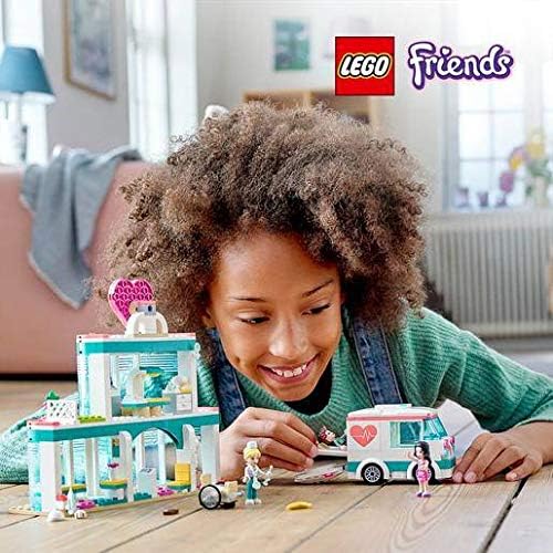 LEGO 41394 Friends Krankenhaus von Heartlake City, Spielzeug ab 6 Jahren mit Mini Puppe Emma und Kra