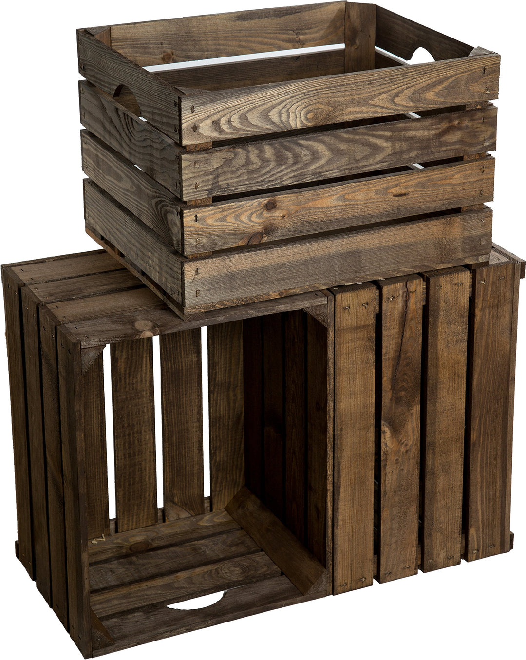 3er Set Massive Obstkiste Apfelkiste Weinkiste aus dem Alten Land +++ 49 x 42 x 31 cm